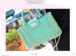 มาใหม่ พร้อมส่ง กระเป๋าMaomao รุ่น M08-027 กระเป๋าสวยเกาหลีค่ะ สีเขียวฟ้า  ของแท้ค่ะ
